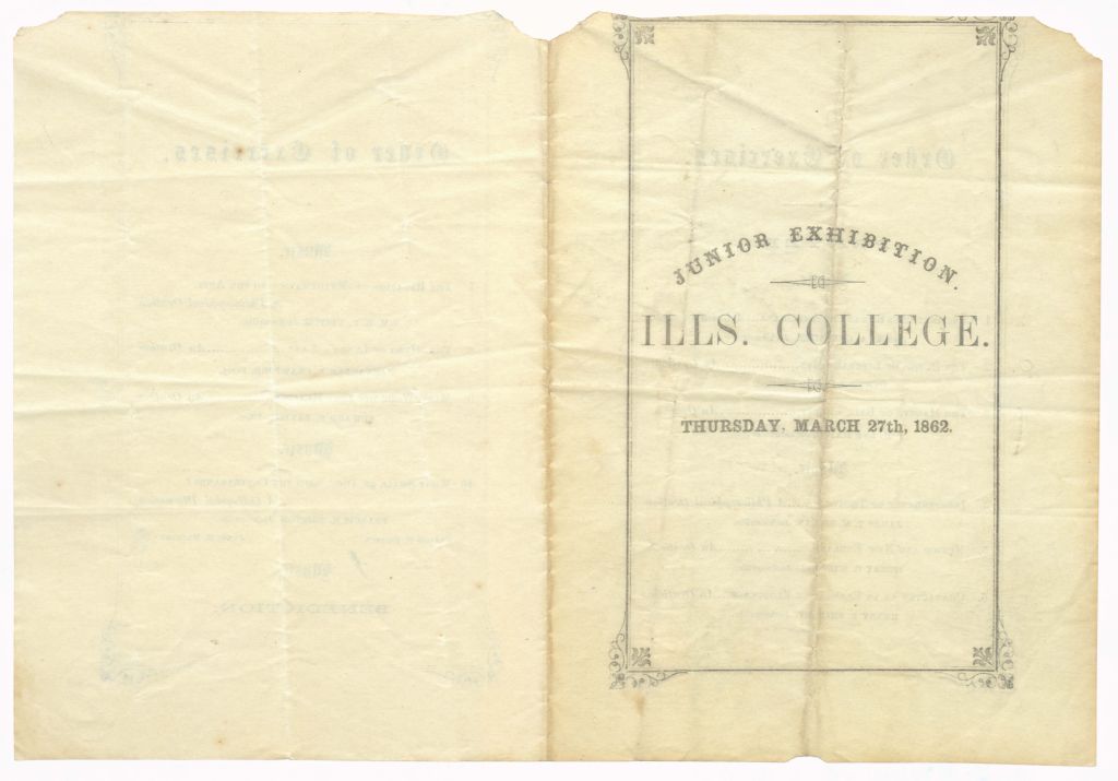 1862 Illinois College Junior Exhibition