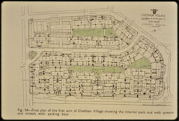 Plan for the first unit of Chatham Village (Chatham Village, Pittsburgh, Pennsylvania, USA)