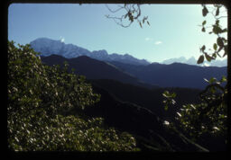 sanjha pakha ko himalko drisya (साँझ पखको हिमालको दृश्य / View of Mountains During the Evening)