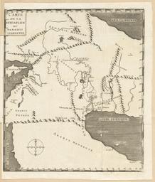 Carte de la Situation du Paradis Terrestre  [Map of the Location of the Terrestrial Paradise] 