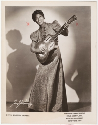 Sister Rosetta Tharpe with guitar