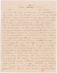 Letter from John Burnsay to Mr. Throop