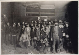 Night shift leaving for home, Indiana Glass Works, for the National Child Labor Committee