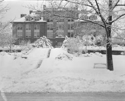 Roberts Hall in The Snow