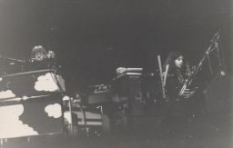 Photograph of Lindsay Cooper and Tim Hodgkinson (Henry Cow) performing