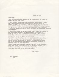 Carbon copy of a typed letter from Paul Davidoff to Ruth Weintraub.