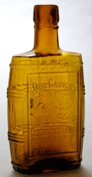 Cleveland-Stevenson Our Choice Glass Bottle, ca. 1892-1893