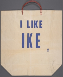 Eisenhower I Like Ike Paper Shopping Bag, ca. 1956