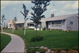 Single family home from the sidewalk (Levittown, Pennsylvania, USA)