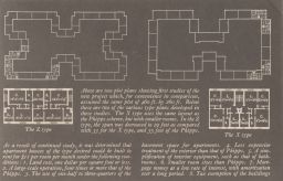 Above are two plot plans… (excerpt from article in Architecture)