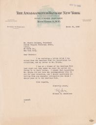 Michael M. Nisselson to Rubin Saltzman about American Fund for Palestine, March 1946 (correspondence)