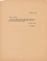 Rubin Saltzman to Gedaliah Sandler about Usage of his Car, February 1939 (correspondence)