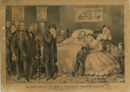 The Death-bed of the Martyr President, Abraham Lincoln