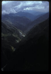 nadi ra bhanjyangharu mathibat liyeko drisya (नदी र भन्ज्यांगहरु माथिबाट लिएको दृश्य / River and Mountain Passes as Seen From Above)
