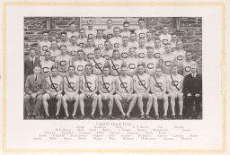 1920 Varsity Track Team yearbook photo.