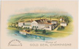 Urbana Wine Company gold seal champagne.