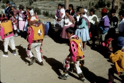 Dance procession in community of Paypumani near Cochabamba