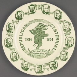 Republican Centennial Commemorative Plate, 1954