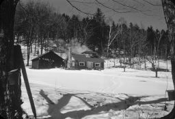 Maple syrup sap house on Henry Uihlein's farm (Heaven Hill).