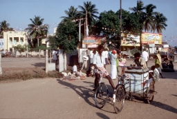 Street Scene With Vendors