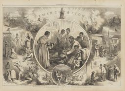 Harpers Weekly Engraving, "The Emancipation of Negroes"