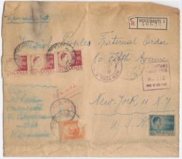 Envelope from Bucharest, March 1947
