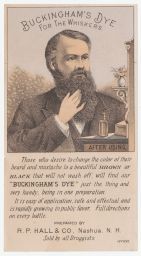Buckingham's Dye for the Whiskers, after using