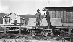 Stand car on Fairbanks Railway