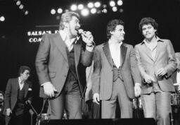 Hector Lavoe, Ismael Miranda, and Tito Puente at Madison Square Garden