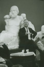 James A. Perkins in the Temple of Zeus, Goldwin Smith Hall