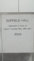Duffield Hall Dedication Inscription