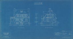 I-F 243 - House for Mr. M. Worth Colwell: Right Side and Rear Elevations