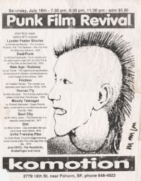 Klub Komotion, circa 1985 July 18