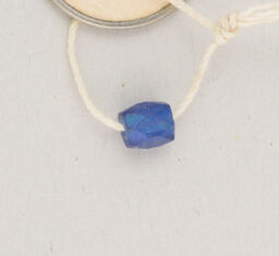 Blue glass trade bead
