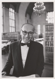 Professor Rudolf B. Schlesinger in the Cornell Law Library