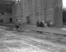 Group of construction workers-synchrotron tunnel
