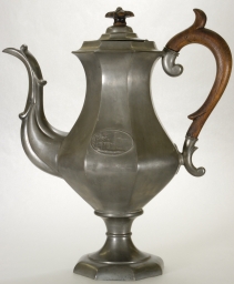 William Henry Harrison Pewter Teapot, ca. 1840