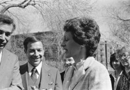 Joan Mondale, Herman Badillo, and Stanley Simon at St. Ann's Church