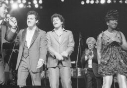 Ismael Miranda, Tito Puente, and Celia Cruz at Madison Square Garden