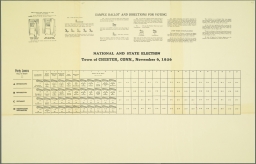Sample Ballot and Instructions for Voting: National and State Election, November 6, 1956