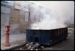 Dumpster fire, Bronx