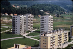 Residential towers in the distance (Velenje, SI)