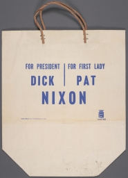 Dick-Pat Nixon Paper Shopping Bag, ca. 1960