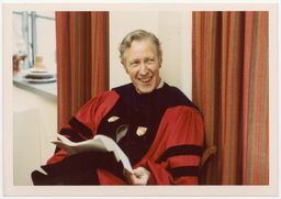 Frank H. T. Rhodes in academic regalia