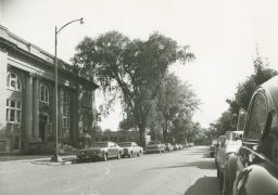 Street in front of Carnegie Library
