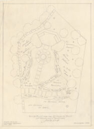 Bulb plan for the Straus plot at Woodlawn Cemetery, Bronx, NY (Kuhn Mausoleum)