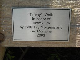 Timmy Fry Plaque