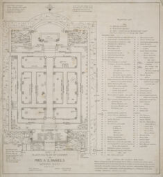 Planting Plan of Garden for Mrs. A. L. Daniels in Wenham, Massachusetts