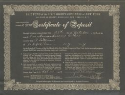 $5000 Certificate of Deposit from R. Saltzman
