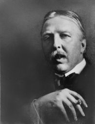 Ford Madox Ford with cigarette in hand